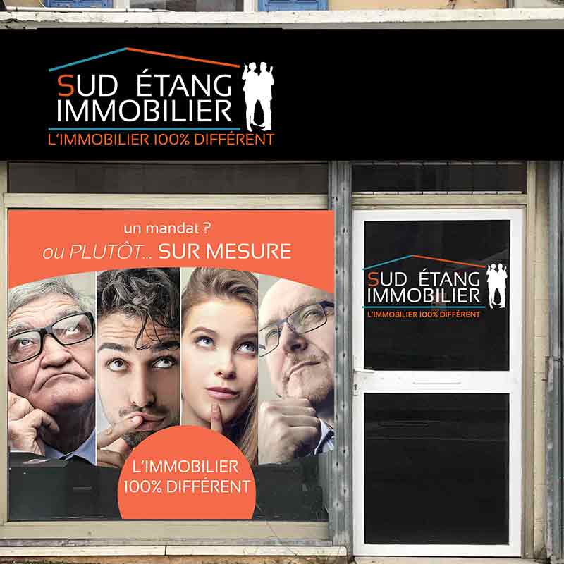 Concept marketing immobilier 100 pour 100 different